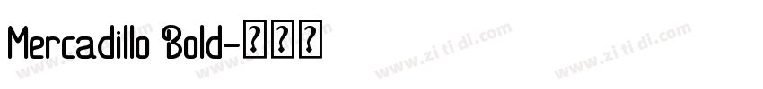 Mercadillo Bold字体转换
